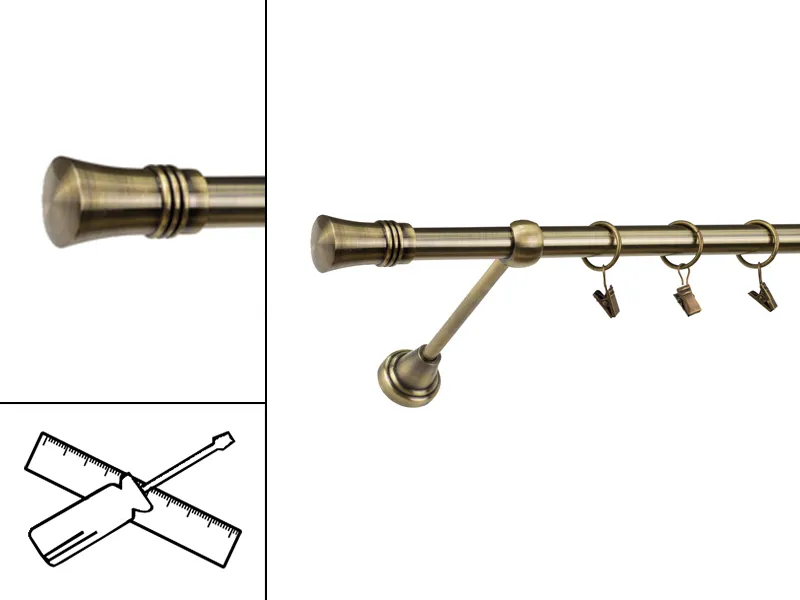 Garnýž 19mm - 1řadá - CAPRI - antik