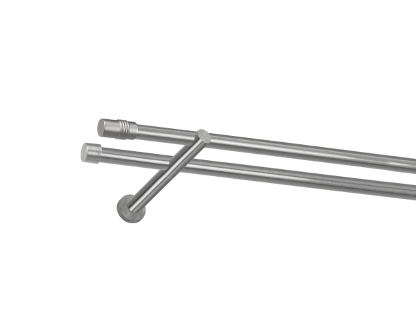 Garnýž 19x19mm - 2 řadá - CYLINDER - satin 1