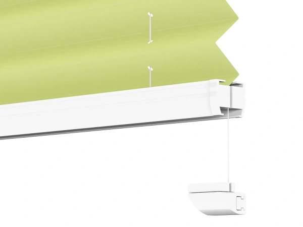 Plisé rolety LUX - látka Fresh lime 11193 - BLACKOUT (zatemňující) 8