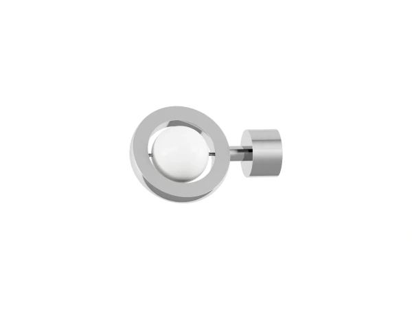 Garnýž 19mm drážková tyč - 1 řadá - SFERA - černá a bílá 3