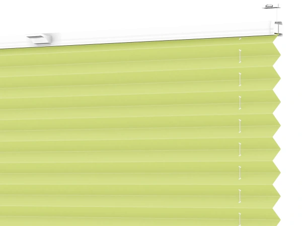 Plisé rolety LUX - látka Fresh lime 11193 - BLACKOUT (zatemňující)