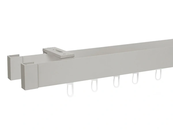 Garnýž MODERN 2-drážková - do stropu - odstín INOX