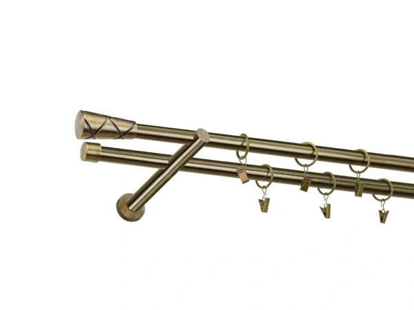 Garnýž 19x19mm - 2 řadá - TRAPEZIUM - antik