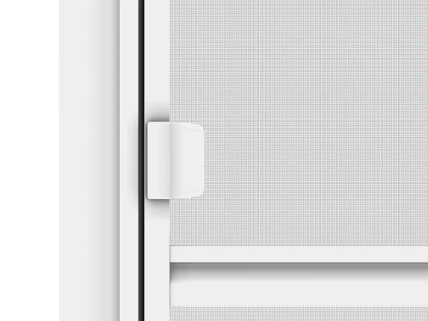 Sítě proti hmyzu na DVEŘE - pántové v ráme SMART - BÍLÁ - RAL 9016 - s příčkou 5