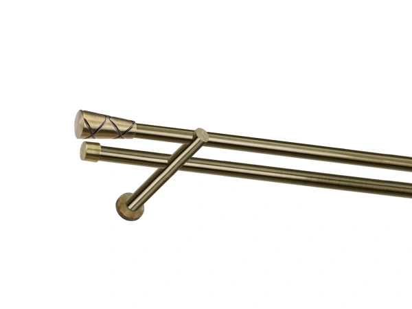Garnýž 19x19mm - 2 řadá - TRAPEZIUM - antik 1