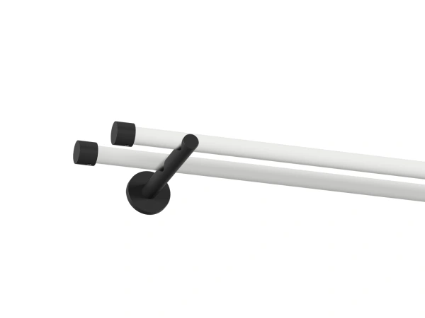 Garnýž 19x19mm obyčejná tyč - 2 řadá - PULLO - bílá a černá 1