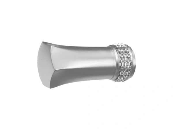 Garnýž 25mm - 1 řadá - PLUTON CRYSTAL - satin 2