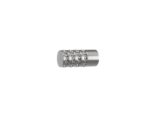 Garnýž 16x16mm - 2 řadá - CYLINDER CRYSTAL - satin 2