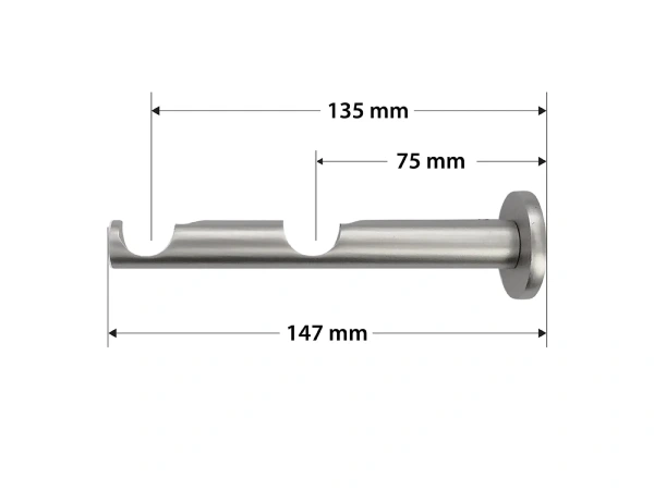 Garnýž 19x19mm - 2 řadá - KOULE AZUR - satin 3