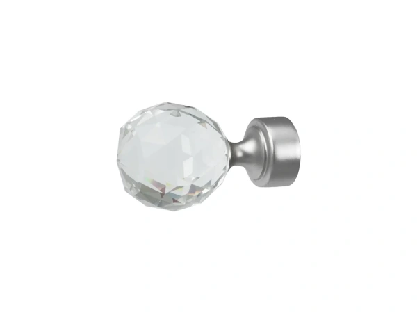 Garnýž 25x25mm - 2 řadá - KOULE CRYSTAL - satin 2