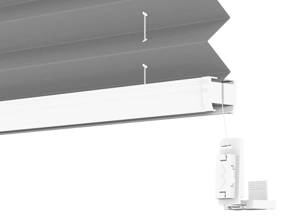 Plisé rolety LUX - látka Soft grey 11194 - BLACKOUT (zatemňující) 4