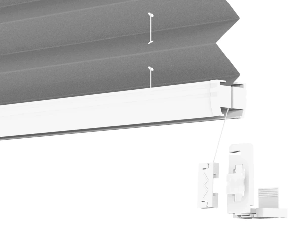 Plisé rolety LUX - látka Soft grey 11194 - BLACKOUT (zatemňující) 5