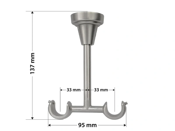 Garnýž 19x19mm - 2 řadá - SPIRAL - satin 5