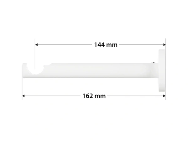 Garnýž 19mm obyčejná tyč - 1 řadá - SFERA - černá a bílá 3
