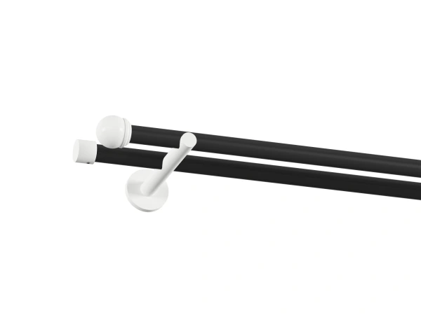 Garnýž 19x19mm obyčejná tyč - 2 řadá - TODI MAX - černá a bílá 1