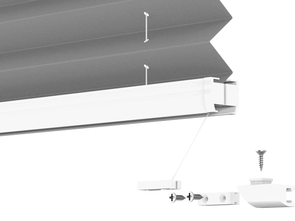 Plisé rolety LUX - látka Soft grey 11194 - BLACKOUT (zatemňující) 9
