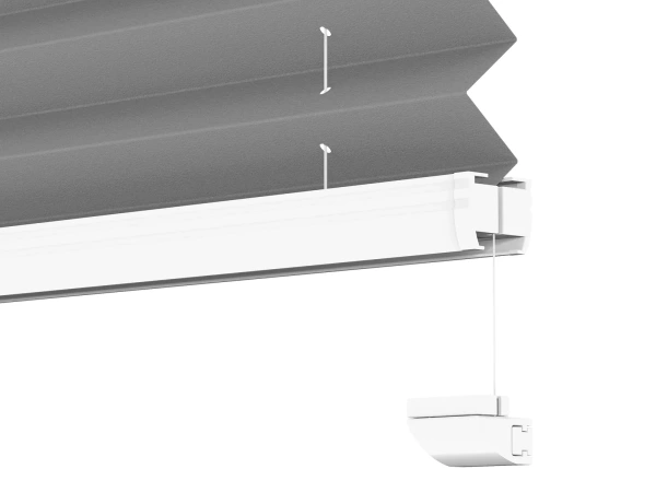 Plisé rolety LUX - látka Soft grey 11194 - BLACKOUT (zatemňující) 8