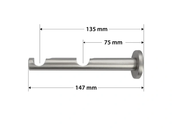 Garnýž 16x16mm - 2 řadá - KOULE AZUR - satin 3