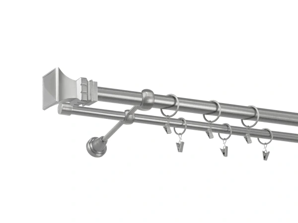 Garnýž 25x16mm - 2 řadá - VĚŽ - satin