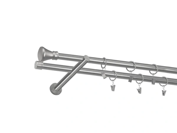 Garnýž 19x19mm - 2 řadá - KOLOSEO - satin