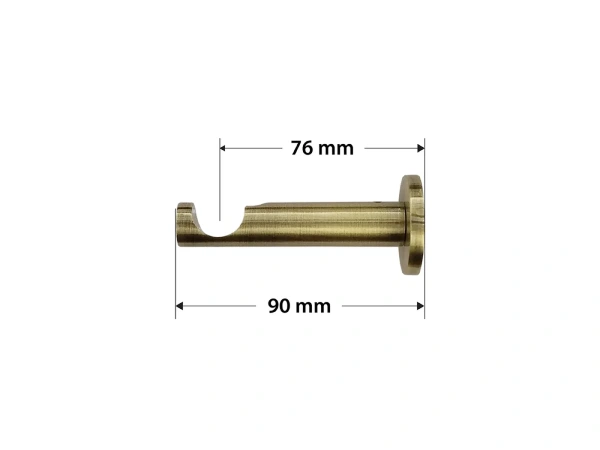 Garnýž 19mm - 1 řadá - CYLINDER CRYSTAL - antik 3