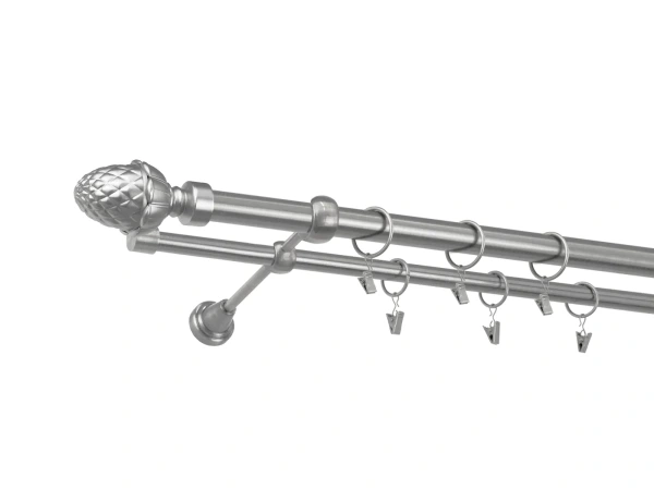 Garnýž 25x16mm - 2 řadá - ŽALUD - satin