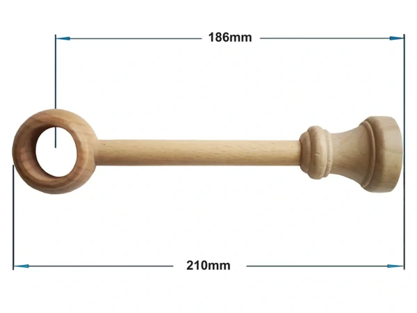 Garnýž dřevěná 28 mm jednořadá - BUK 2