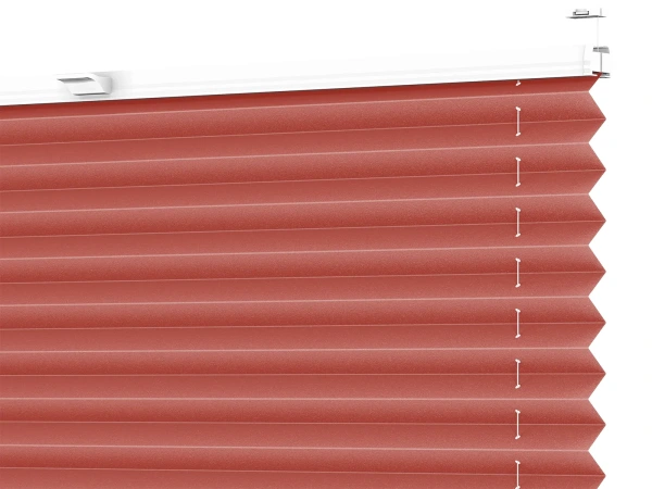Plisé rolety LUX - látka Ruby red 11076 - PEARL