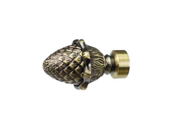 Garnýž 19x19mm - drážková tyč - 2 řadá - ŽALUD - antik 2