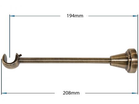 Garnýž 16mm - 1řadá - CYLINDER - antik