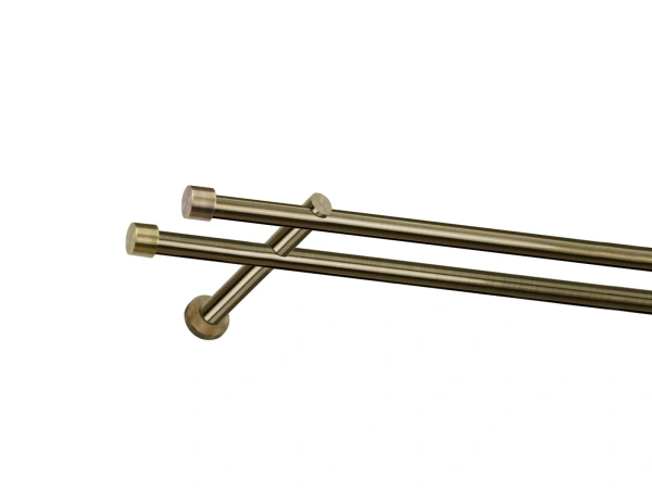 Garnýž 19x19mm - drážková tyč - 2 řadá - PULLO - antik 1