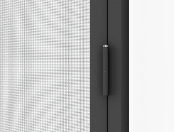 Sítě proti hmyzu na DVEŘE - pántové v ráme SMART - ANTRACIT - RAL 7016 - s příčkou 8