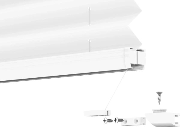 Plisé rolety LUX - látka Blossom White 11191- BLACKOUT (zatemňující) 9