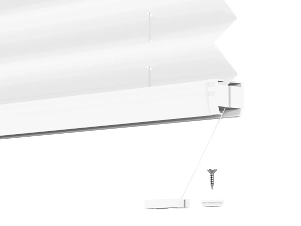 Plisé rolety LUX - látka Blossom White 11191- BLACKOUT (zatemňující) 7