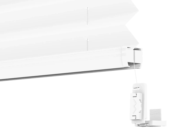 Plisé rolety LUX - látka Blossom White 11191- BLACKOUT (zatemňující) 4