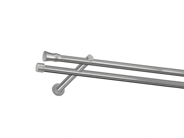 Garnýž 19x19mm - drážková tyč - 2 řadá - CAPRI - satin 1