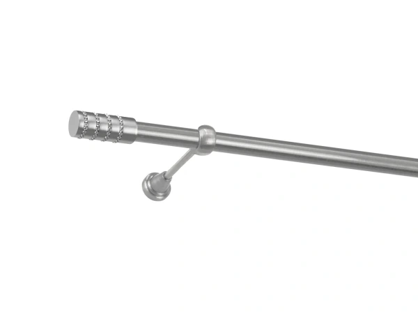Garnýž 25mm - 1 řadá - CYLINDER CRYSTAL - satin 1