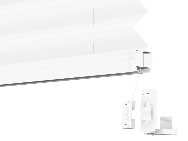 Plisé rolety LUX - látka Blossom White 11191- BLACKOUT (zatemňující) 5