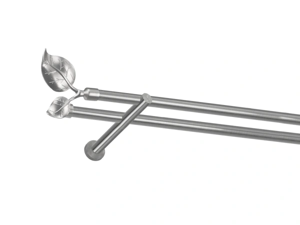 Garnýž 19x19mm - 2 řadá - LIST VELIKÝ - satin 1