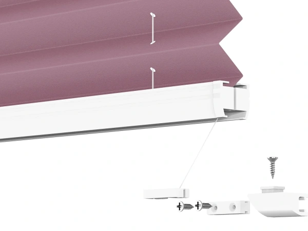 Plisé rolety LUX - látka Fuchsia 11243 - BLACKOUT (zatemňující) 9