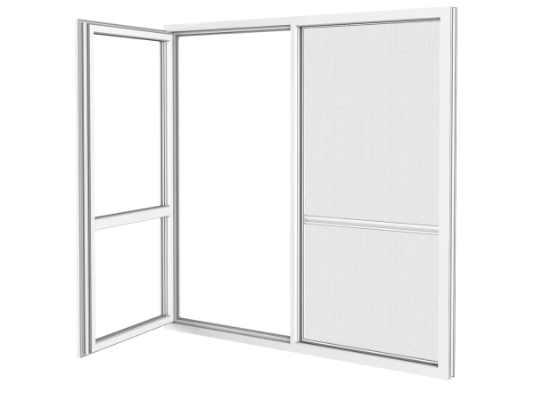 Sítě na DVEŘE - posuvné SLIM - bílá RAL 9016 4