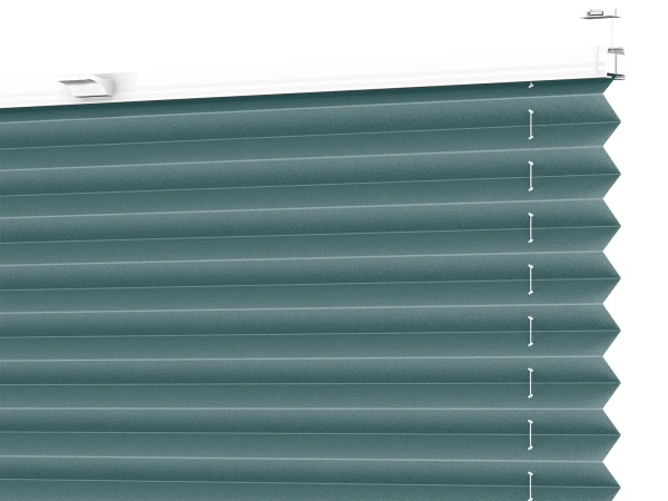 Plisé rolety LUX - látka Vintage teal 11079 - PEARL