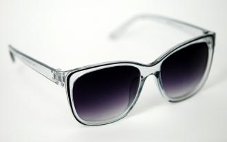 Dámske slnečné okuliare Wayfarer - Clear White