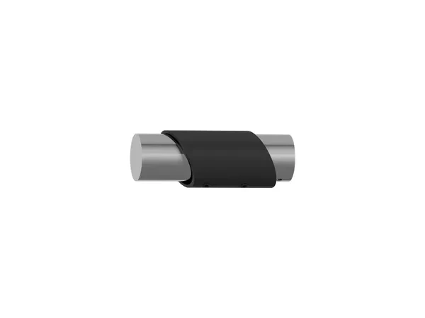 Garnýž 19x19mm drážková tyč - 2 řadá - PARIS - bílá a černá