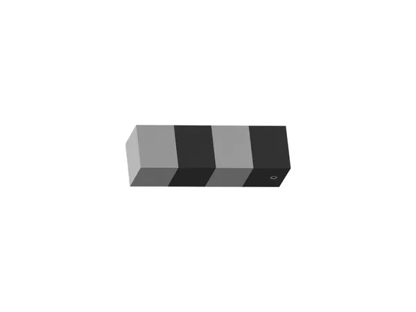 Garnýž 19x19mm drážková tyč - 2 řadá - KVADRAT - bílá a černá