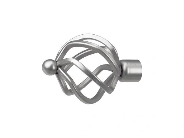 Garnýž 16x16mm - 2 řadá - SPIRAL - satin