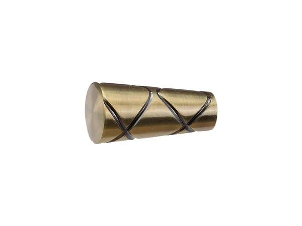 Garnýž 19x19mm - drážková tyč - 2 řadá - TRAPEZIUM - antik