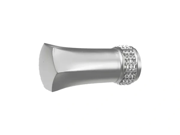 Garnýž 25x25mm - 2 řadá - PLUTON CRYSTAL - satin