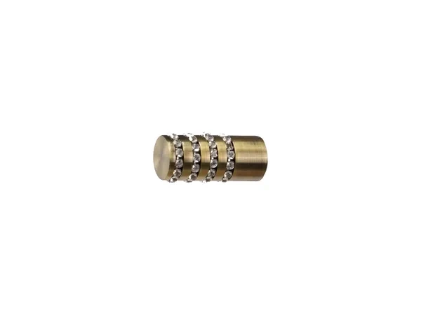 Garnýž 16x16mm - 2 řadá - CYLINDER CRYSTAL - antik